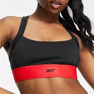 Reebok x Cardi B logo Bralette in Black